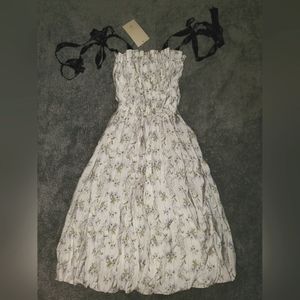 H&MxBrock floral dress, XS NWT